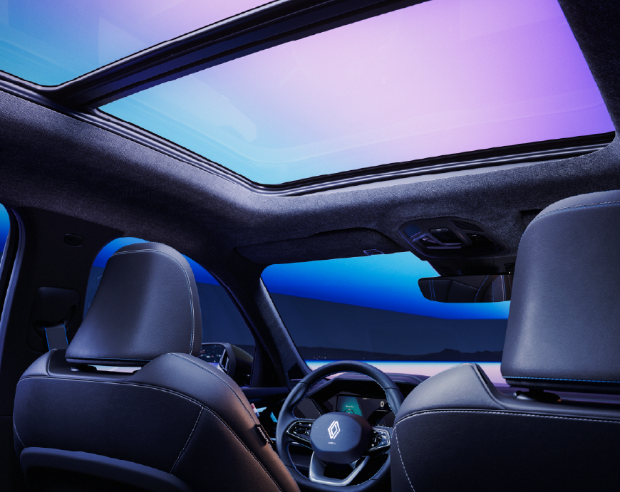 diseño Interior de Nuevo Renault Kaoleos Full hybrid E-Tech 